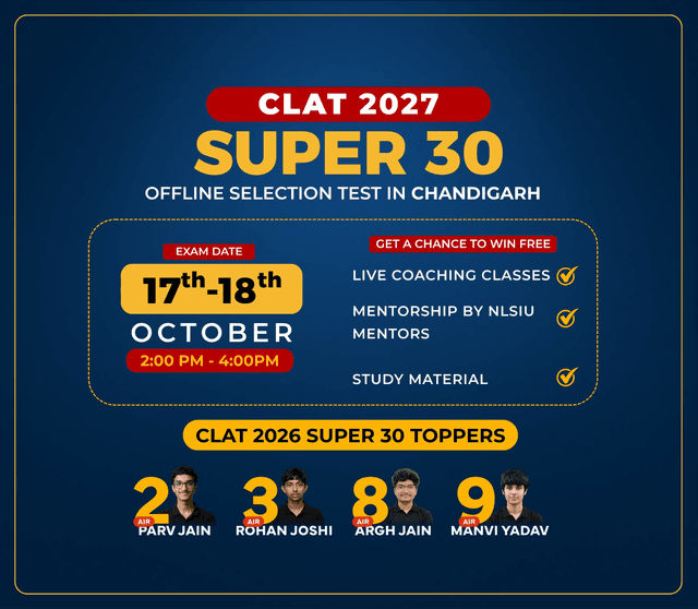 NLTI Super 30 Offline Selection Test - Chandigarh
